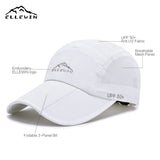 Baseball Cap With Foldable 3-Panel Long Bill  UPF 50 + Unstructured Sun Hat
