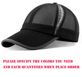 Unisex Full Mesh Baseball Cap Breathable Quick Dry Running hat, Size L