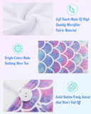 ELLEWIN Microfiber Hair Towel Wrap for Kids Girls 2 Pack Hair Turban Drying for Women Children Mothers Day Gifts Set Absorbent Quick Dry Twisty Anti Frizz Towel for Curly Long Thick Hair (Mermaid)