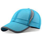 Unisex Full Mesh Baseball Cap Breathable Quick Dry Running hat, Size L