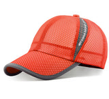Unisex Full Mesh Baseball Cap Breathable Quick Dry Running hat, Size L