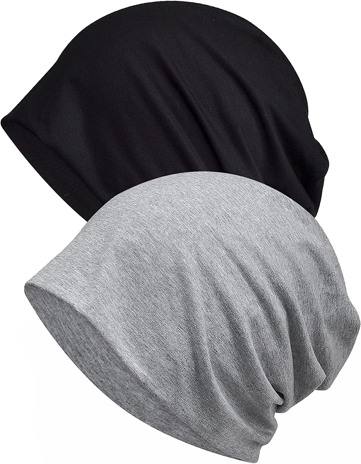 ELLEWIN Cotton Slouchy Beanie Soft Lightweight Running