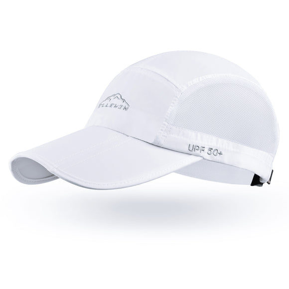 Baseball Cap With Foldable 3 Panel Long Bill UPF 50 Unstructured Sun ELLEWIN