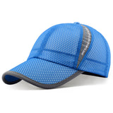 Unisex Full Mesh Baseball Cap Breathable Quick Dry Running hat, Size L