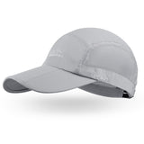 Baseball Cap With Foldable 3-Panel Long Bill  UPF 50 + Unstructured Sun Hat