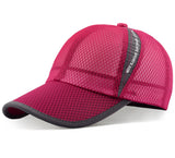Unisex Full Mesh Baseball Cap Breathable Quick Dry Running hat, Size L