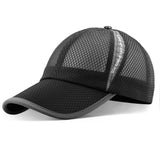 Unisex Full Mesh Baseball Cap Breathable Quick Dry Running hat, Size L
