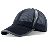 Unisex Full Mesh Baseball Cap Breathable Quick Dry Running hat, Size L