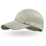 Baseball Cap With Foldable 3-Panel Long Bill  UPF 50 + Unstructured Sun Hat
