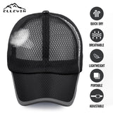 Unisex Full Mesh Baseball Cap Breathable Quick Dry Running hat, Size L
