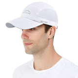 Baseball Cap With Foldable 3-Panel Long Bill  UPF 50 + Unstructured Sun Hat