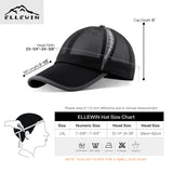 Unisex Full Mesh Baseball Cap Breathable Quick Dry Running hat, Size L