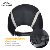 Relective Baseball Cap With Foldable 3-Panel Long Bill  UPF 50 + Unstructured Running Hat