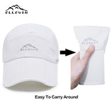 Baseball Cap With Foldable 3-Panel Long Bill  UPF 50 + Unstructured Sun Hat