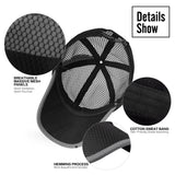 Unisex Full Mesh Baseball Cap Breathable Quick Dry Running hat, Size L