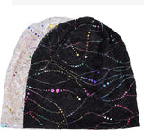 ELLEWIN Cotton Slouchy Beanie Soft Lightweight Running Beanie Adult Dwarf Hats Chemo Cap for Men Women
