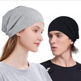 ELLEWIN Cotton Slouchy Beanie Soft Lightweight Running Beanie Adult Dwarf Hats Chemo Cap for Men Women
