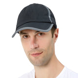 Unisex Full Mesh Baseball Cap Breathable Quick Dry Running hat, Size L