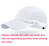 Baseball Cap With Foldable 3-Panel Long Bill  UPF 50 + Unstructured Sun Hat